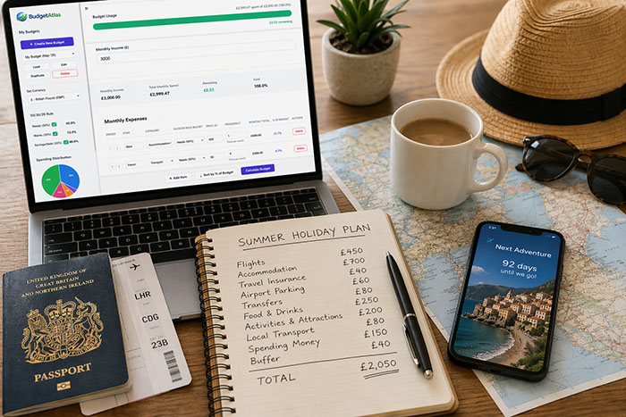 Travel planning budget checklist